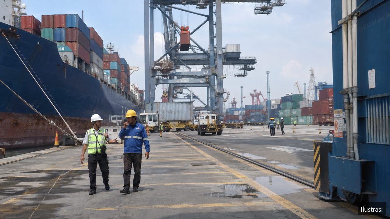 Ilustrasi: container terminal